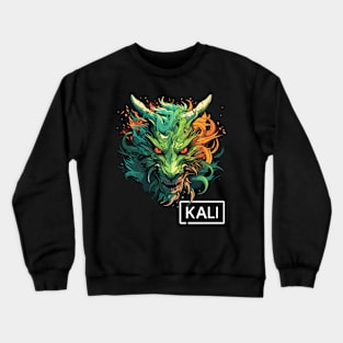 Kali Linux Dragon Design for Modern Penetration Testers Crewneck Sweatshirt